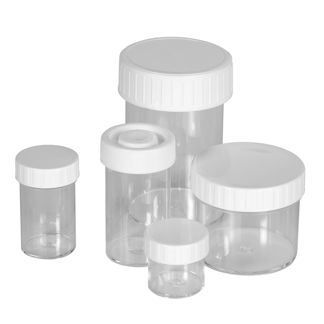 Container with screw cap PS 40 ml